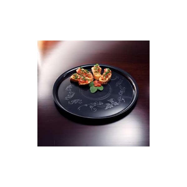 Deli Mate 16" Round Deli Mate Black, PK25 EMI-260B - main